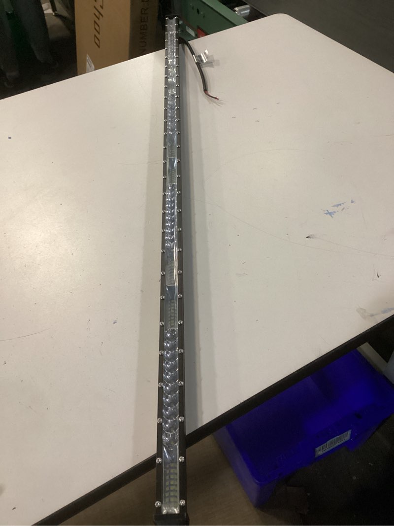 Condition photo showing As Is for nilight slim led light bar 40 inch 104led single row spot flood combo fog lights driving light work lights roof bumper lamp offroad lighting for 4x4 trucks suv atv utv white 40inch 104led slim