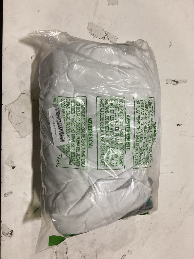 Condition photo showing As Is for bassinet mattress pad cover waterproof, fits 19" x 33" baby delight, babybond, yadaqe, koolababy, angelbliss, cowiewie, maxi cosi, and dream on me skylar/lotus bassinet, ultra soft, 2 pack rectangular 19x33 inch
