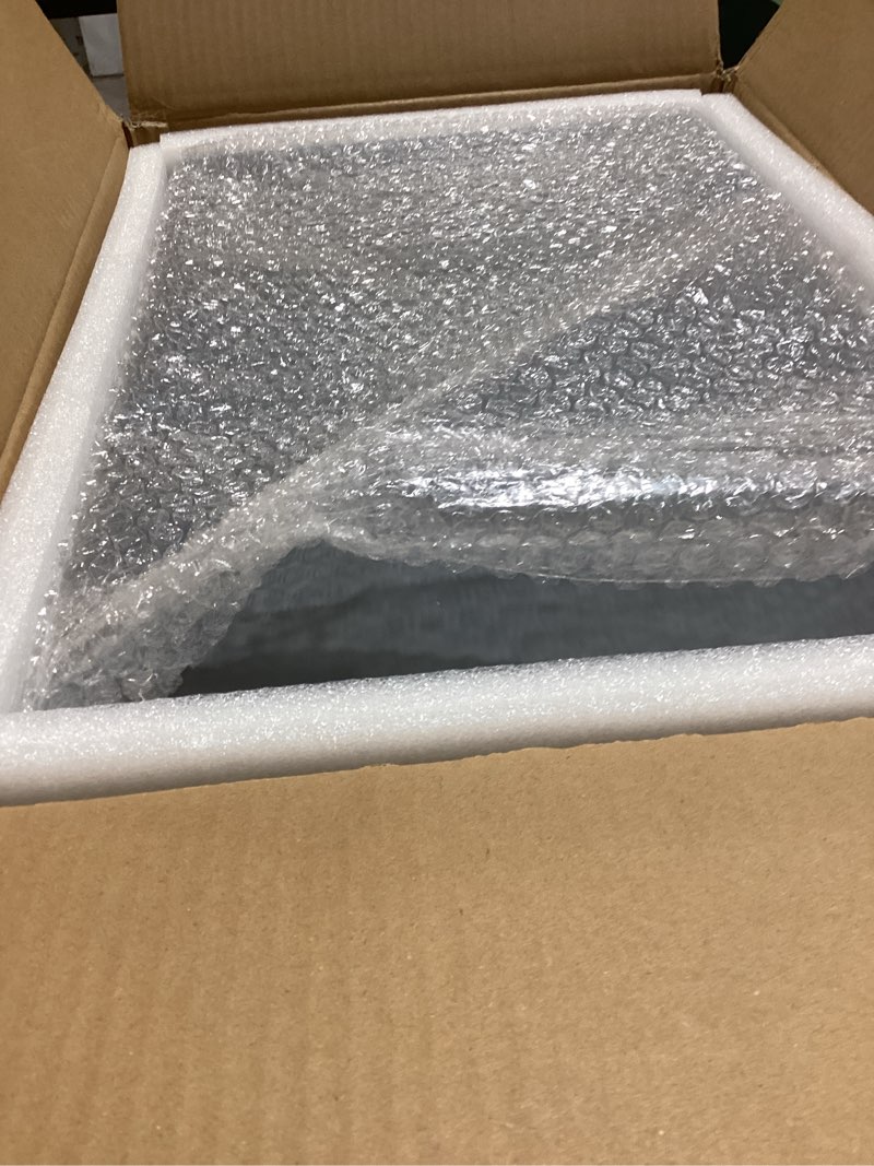 Condition photo showing Good Condition for 12" x 18" Recessed Medicine Cabinet, 2-Tier Wall Niche, Wall Medicine Cabinet for Bathroom, Bedroom, Living Room, Kitchen, Gray, Solid Wood Grey 12 x 18