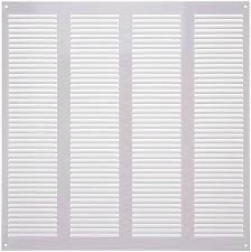 Vent Systems White 16'' x 16'' Inch Air Vent Cover Metal Air Return Grill with Built in Pest Guard Screen HVAC Vent Cover for Home Improvement Vent Duct Cover 400x400 mm