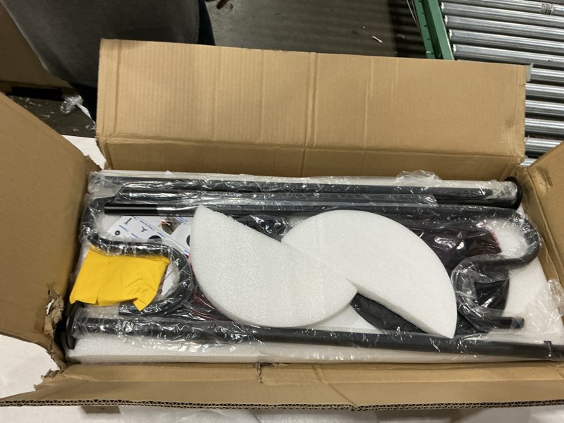 Condition photo showing New/Like New for 2 pack 33" - 59" adjustable shepherds hooks stand, hanging wind chimes, hummingbird feeders, lanterns, plants and wreath, suitable for outdoor indoor, holds up to 16 lbs