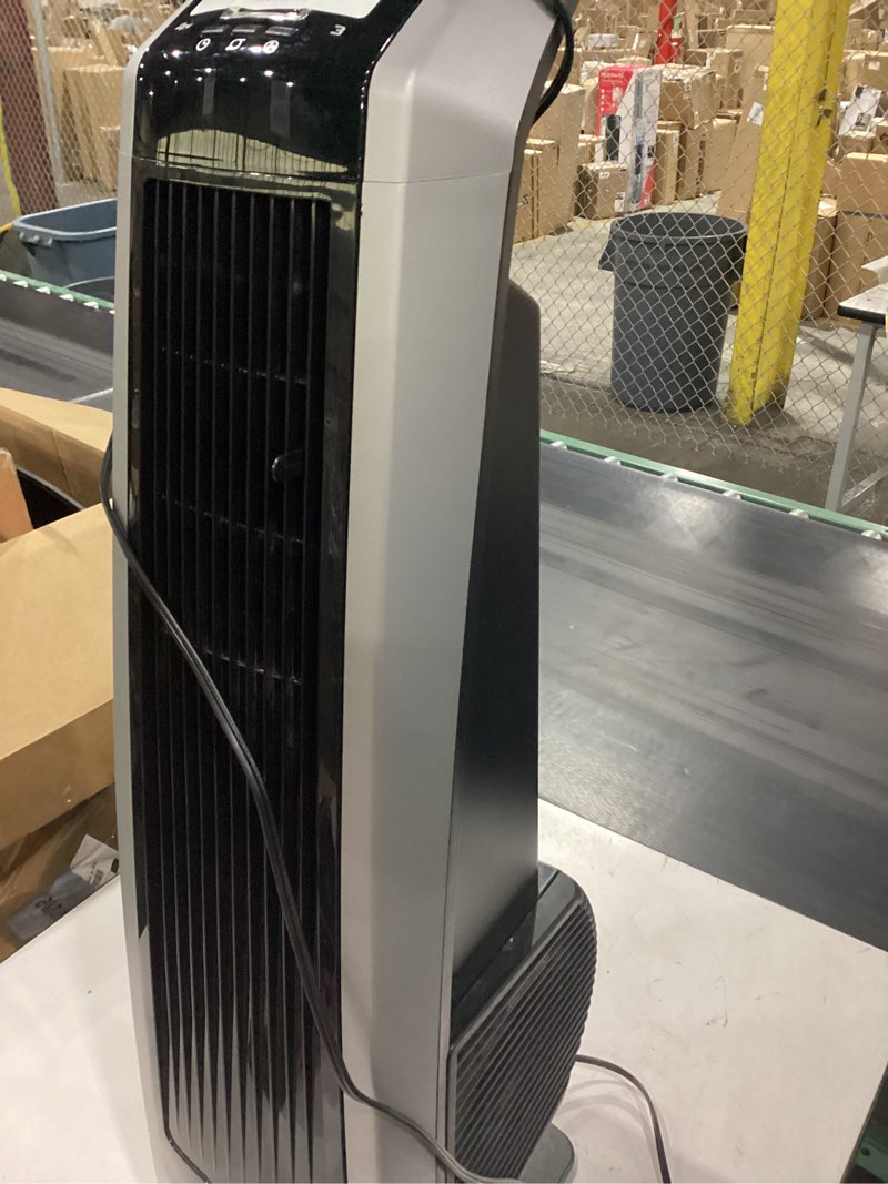 Condition photo showing As Is for lasko high velocity oscillating tower fan *not tested*