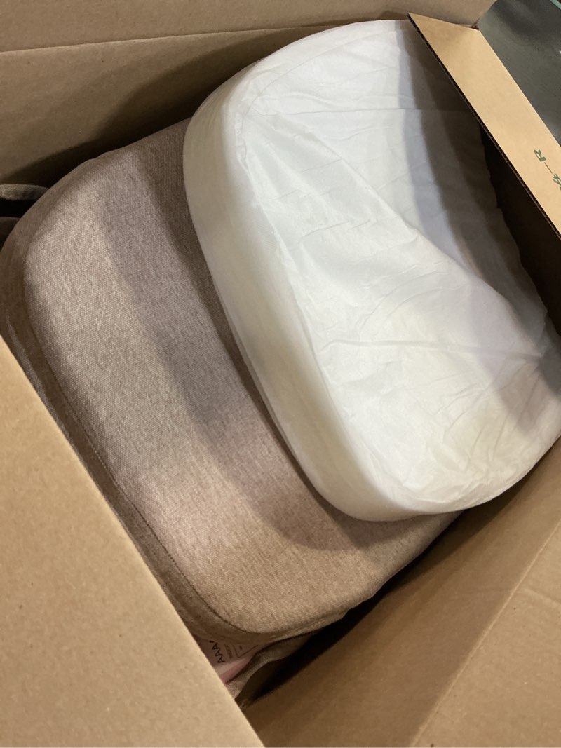 Condition photo showing Good Condition for aaaaacessories d-shaped chair cushions, 2" thick dining chair pads with ties and removable, machine-washable cover, 17" x 16", set of 2, oatmeal beige oatmeal beige 2 count(pack of 1)