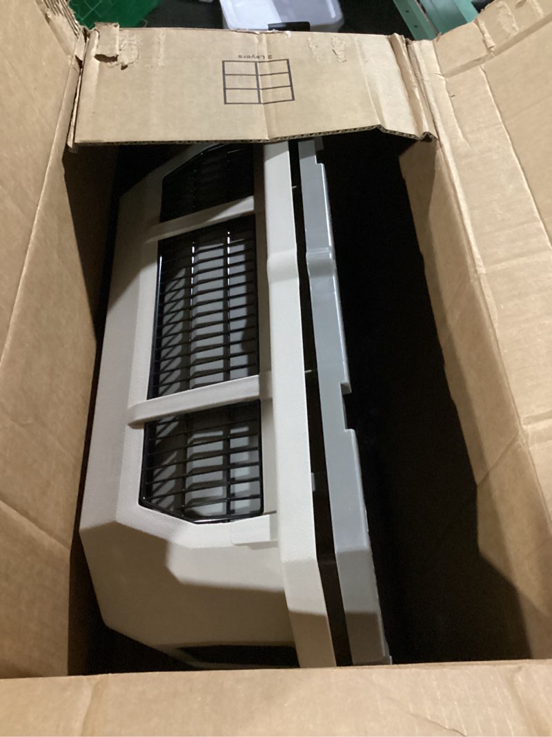 Condition photo showing Good Condition for Amazon Basics Hard-Sided Dog and Cat Kennel Single-Door Travel Pet Carrier with Metal Wire Ventilation, 23.6" L x 15.7" W x 13.0" H, Beige Beige 23.6"L x 15.7"W x 13.0"H