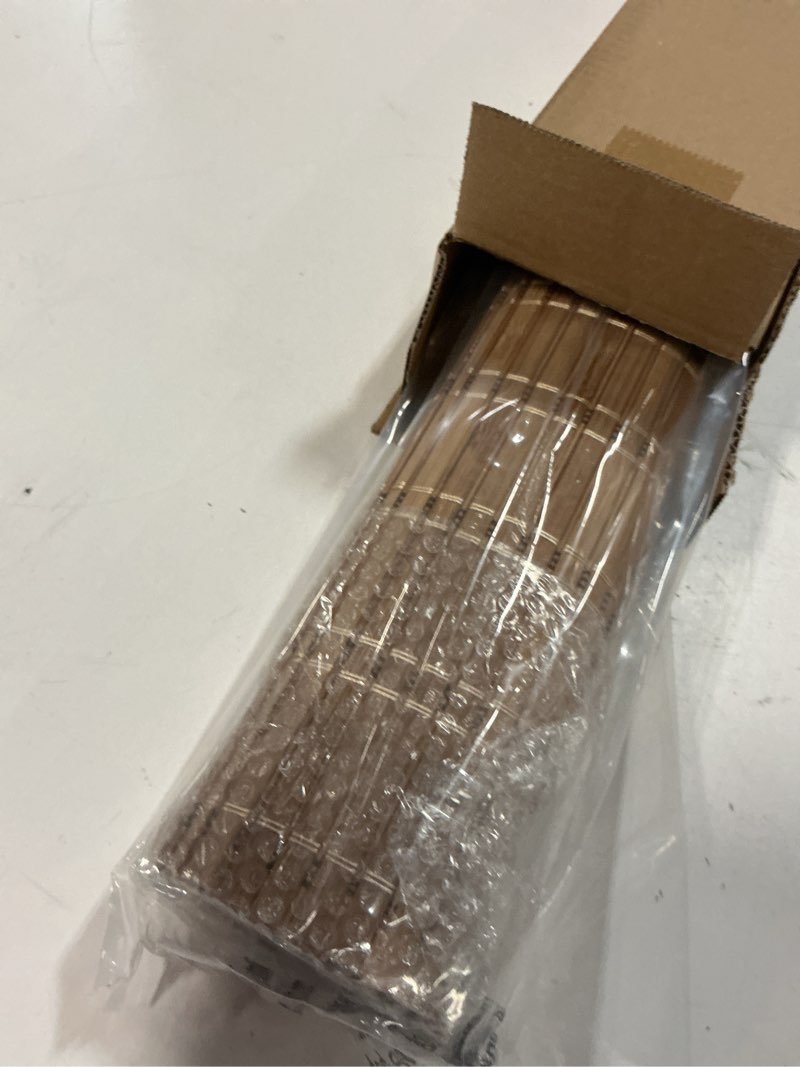 Condition photo showing Good Condition for lazblinds cordless bamboo blinds, roll up shades for windows, light filtering hanging window blinds, bamboo shades for patio indoor/outdoor porch, 27'' w x 48'' h, brown206 brown206 27'' w x 48'' h