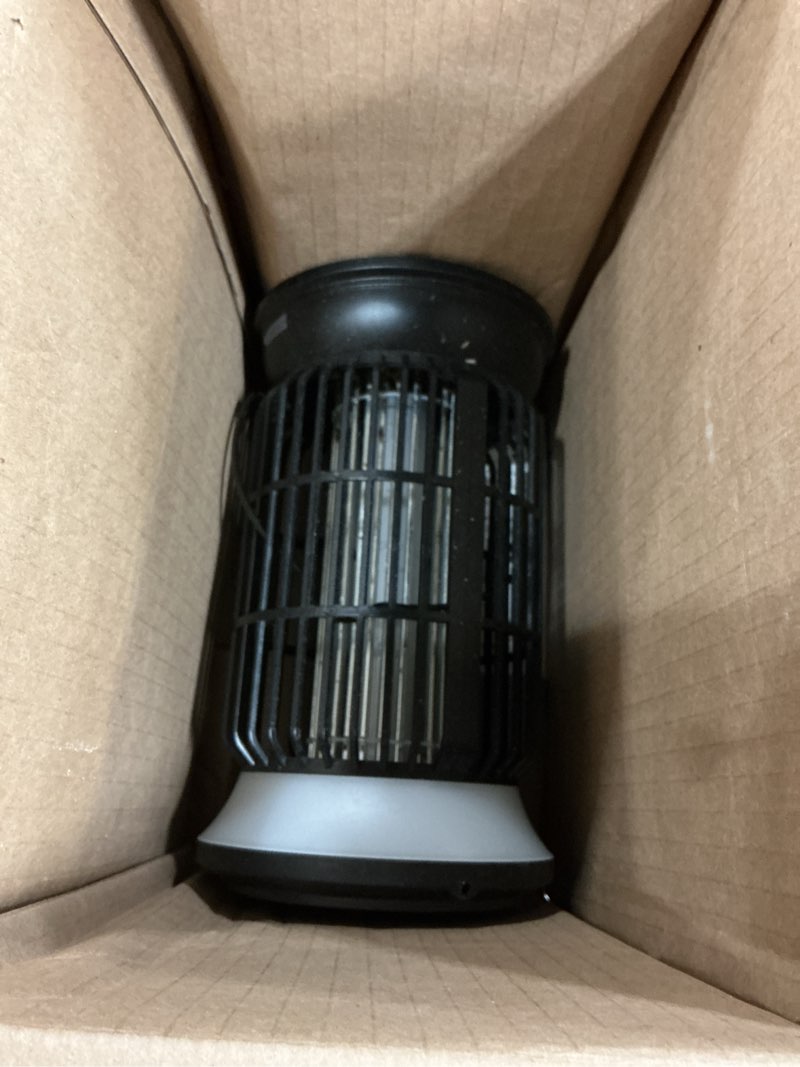 Condition photo showing As Is for 4-in-1 solar bug zapper outdoor, rechargeable 6000mah mosquito zapper, cordless electric fly zapper, waterproof insect zapper for patio, backyard, garage, kitchen, bedroom