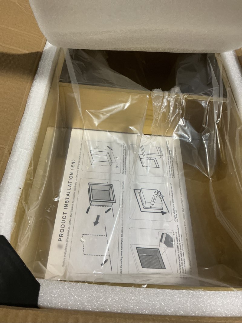 Condition photo showing Good Condition for SaniteModar Shower Niche, Stainless Steel Shower Niche 12" X 24" No Tile Needed, Recessed for Bathroom Storage, Brushed Gold Double (Brushed Gold, 12x24,Double) Brushed Gold 12x24,Double