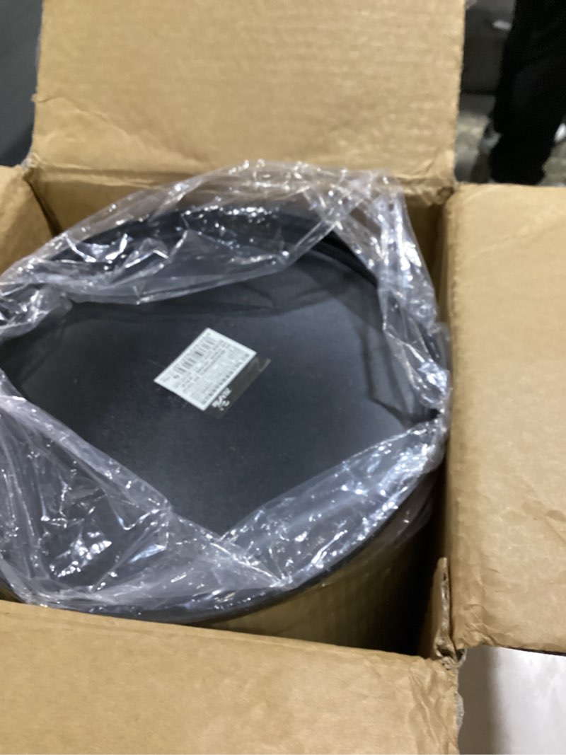 Condition photo showing New/Like New for URALFA Automatic Motion Sensor Bathroom Trash Can with Lid, Touchless Trash Bin, Smart Dog Proof Garbage Can, Small Waste Basket for Toilet, Office, Bedroom, 2.8 Gallon, Cream White Cream White 2.8 Gallon