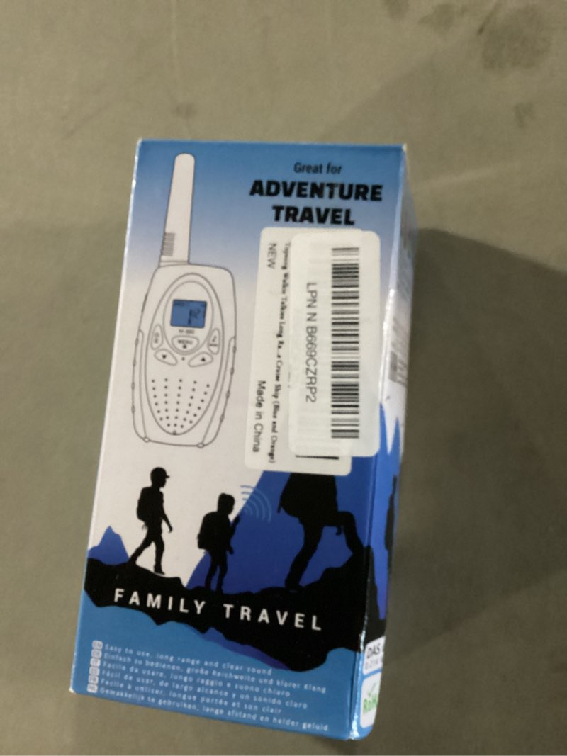 Condition photo showing New/Like New for Walkie Talkies Long Range,M880 Two Way Radio for Adults with Mic LCD Screen/Resistance Wakie-Talkies with Noise Cancelling for Men Women Outdoor Adventures Cruise Ship (Blue and Orange) Blue Orange