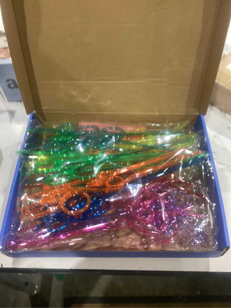 Condition photo showing New/Like New for wememorn 32 pack valentine's day cards for kids with crazy loop straws bulk toys, 8 styles valentines greeting cards for boys girls, valentine's prizes party favor school classroom gifts exchange