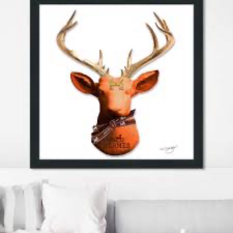 Hermes deer (square “ by By jodi