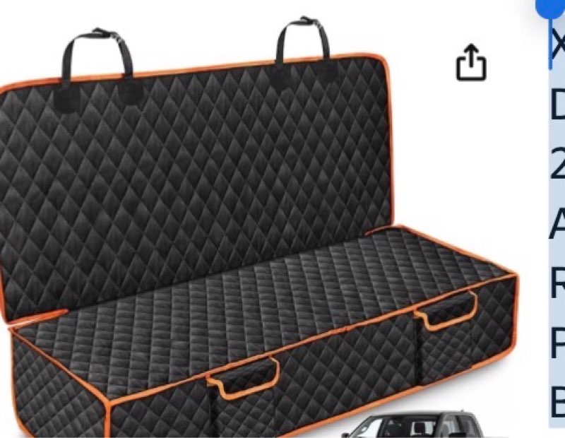 XHRING Dog Car Seat Cover for Dodge RAM 1500 2500 3500 2000-2026 Truck Back Seat Accessories CrewCab MegaCab RegularCab 4Dr QuadCab Pickup, Scratchproof Pet Bench Backseat Covers
