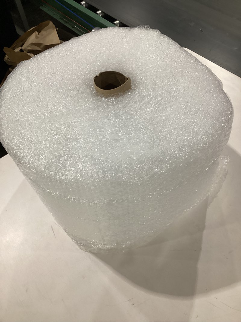 Condition photo showing Good Condition for amazon basics bubble wrap for moving, packing, shipping and storage, perforated protective cushioning for fragile items, 12-inch x 175-ft long roll, small 3/16", clear
