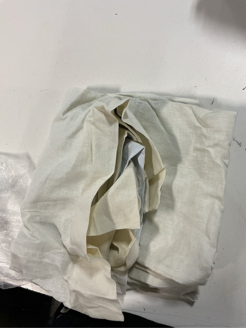 Condition photo showing New/Like New for european linen true blackout curtain, 48x96, ivory