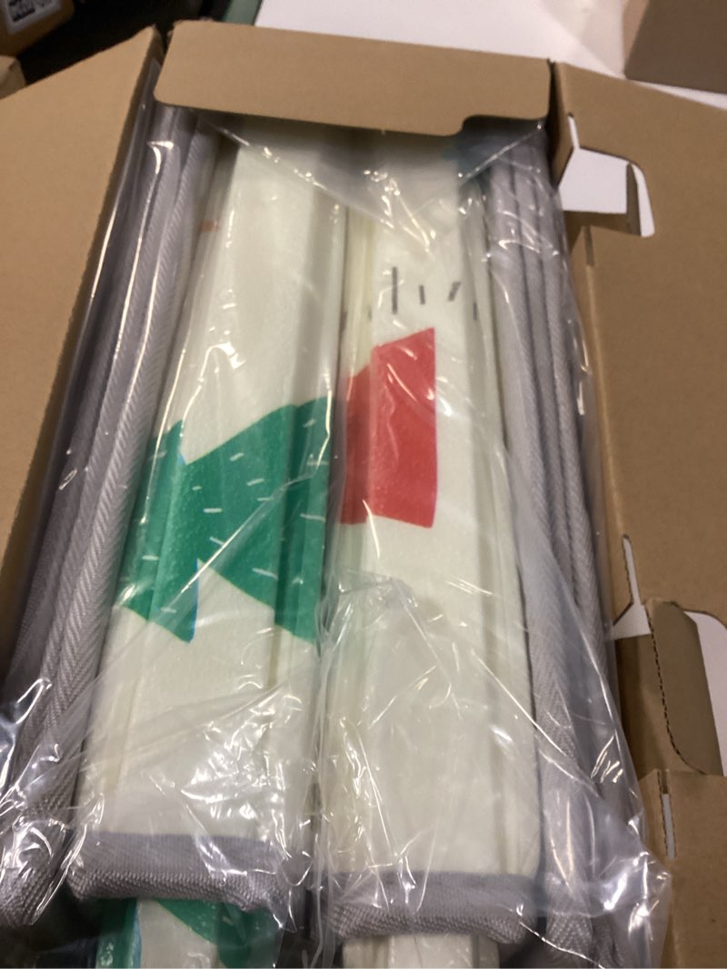 Condition photo showing New/Like New for Baby Playpen Mat, 74" × 50“ Baby Play Mat for Floor, Baby Playmat for Playpen, Thick Ultra Soft Playpen Mat for Playing or Crawling, Provides Cushioning, Double-sided Pattern (0.4" Thick) 74X50X0.4 IN Dinosaur