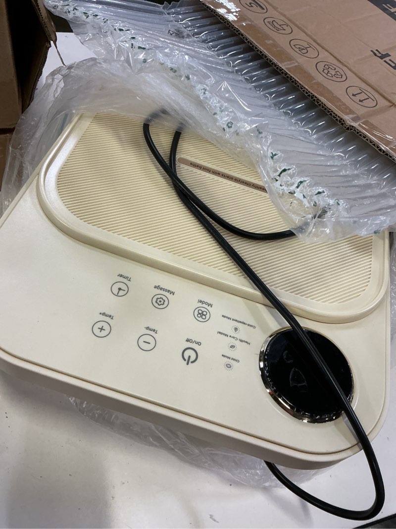 Condition photo showing Good Condition for collapsible foot spa bath massager with heat&bubbles,remote control foot bath with detachable rollers,precise temp control,hidden handle,foldable foot soaking tub for home pedicure&stress relief