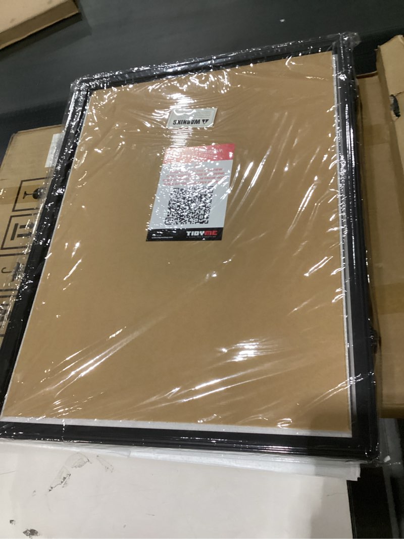 Condition photo showing New/Like New for Jersey Frame Display Case – Sports Jersey Display Frame with 98% UV Protection for Football, Baseball, Basketball, Hockey, Soccer, Uniform & T-Shirt – Lockable & Durable (Blk/Blk) Black Case & Black Locks