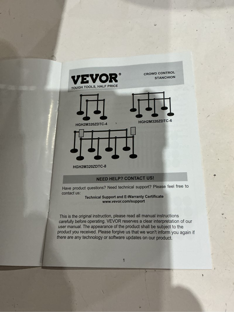 Condition photo showing Good Condition for vevor  tough tools, half price