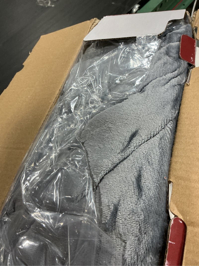 Condition photo showing Good Condition for homemate electric heated blanket twin - 62"x84" heating bed blankets throw with 10 heating levels 8 hours auto off fast heating over-heated protection ultra soft warm flannel etl certified grey 00-grey twin 62"x84"