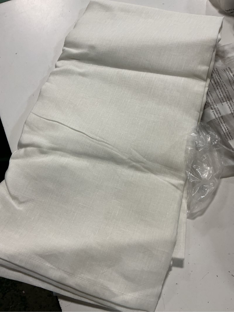 Condition photo showing Good Condition for cotton sheer curtain set (set of 2)