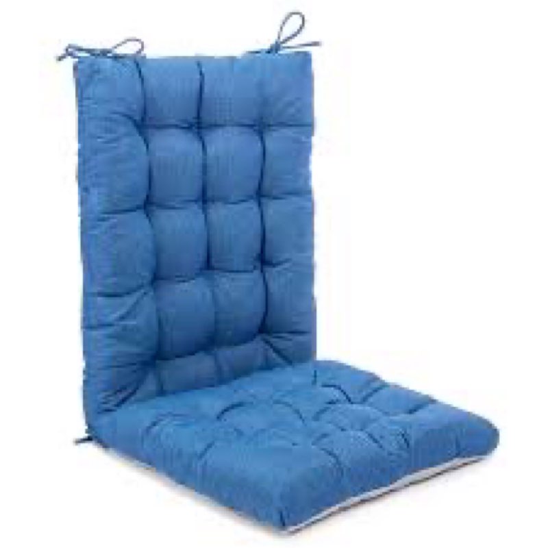 Algudbilt Rocking Chair Cushions Comfortable Tufted Seat Cushion Pads Non-Skid Backed Set of Backres