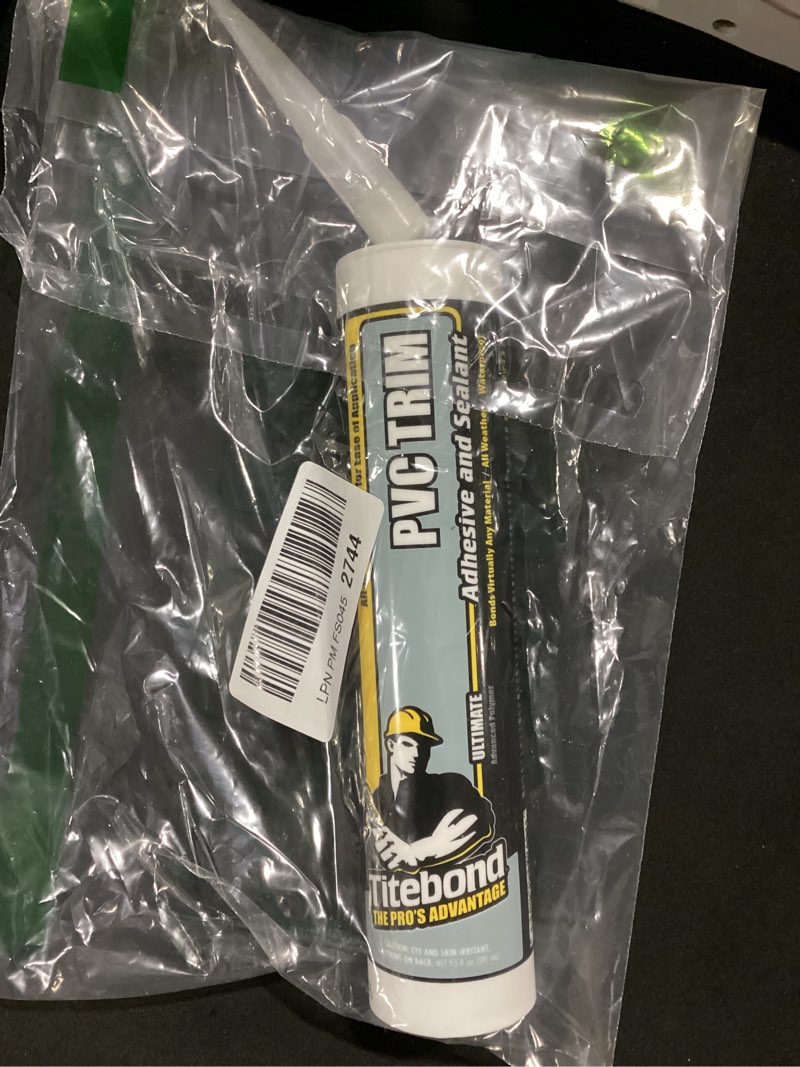 Condition photo showing New/Like New for pvc trim adhesive and sealant white