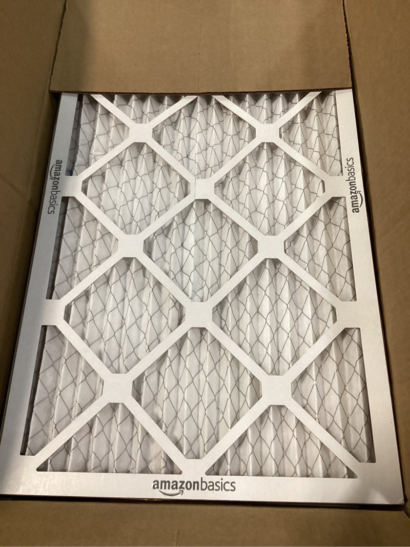 Condition photo showing Good Condition for amazon basics 14x25x1 air filter 6 pack, merv 11 ac furnace filters (actual size: 13.75" x 24.75" x 0.75") 14x25x1 merv 11