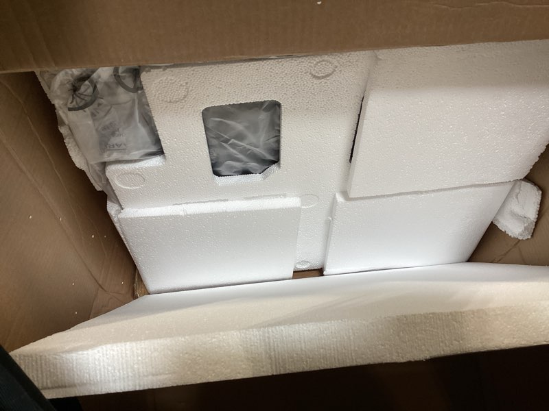 Condition photo showing As Is for whynter beverage refrigerator with double-layer glass door, 127-can 3.1 cu ft freestanding drink min