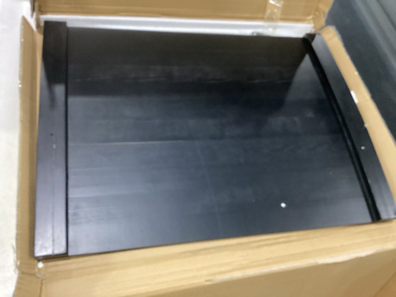 Condition photo showing As Is for stove cover - stainless steel stove top cover board, heat resistant gas stove cover, black stove top covers for counter space, sink, rv and electric/gas stove tops (30"l x 22" w x 2.5''h)