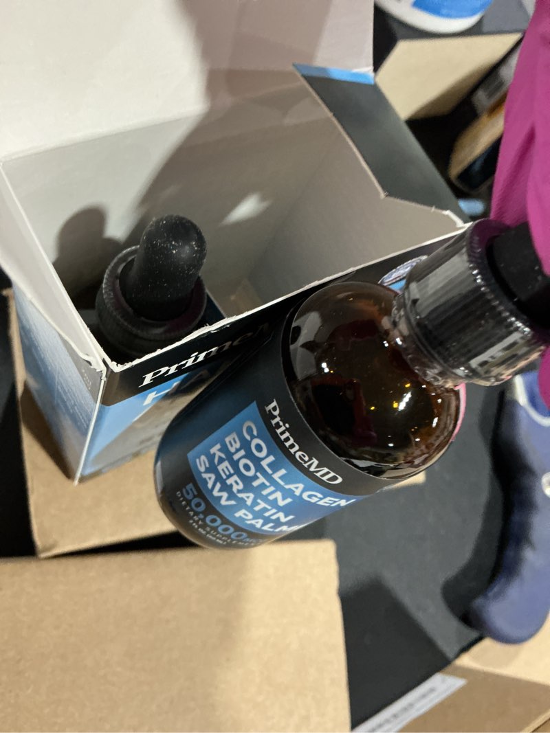 Condition photo showing Good Condition for liquid collagen peptides for women - serum complex with biotin vitamin, hydrolyzed keratin protein and saw palmetto - comprehensive formula for hair, skin, and nails wellness - 2fl oz (pack of 2) unflavored 2 fl oz (pack of 2)