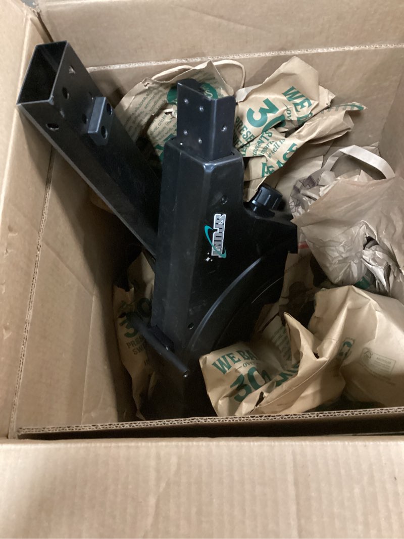 Condition photo showing As Is for Rowing Machine,Wenoker Magnetic Rower Machine for Home,App Supported 350 LB Weight Capacity, Smooth Whisper Quiet with LCD Monitor Tablet Holder & Comfortable Seat Cushion, Compact and Saves Space Black-Blue-APP maybe missing hardware 