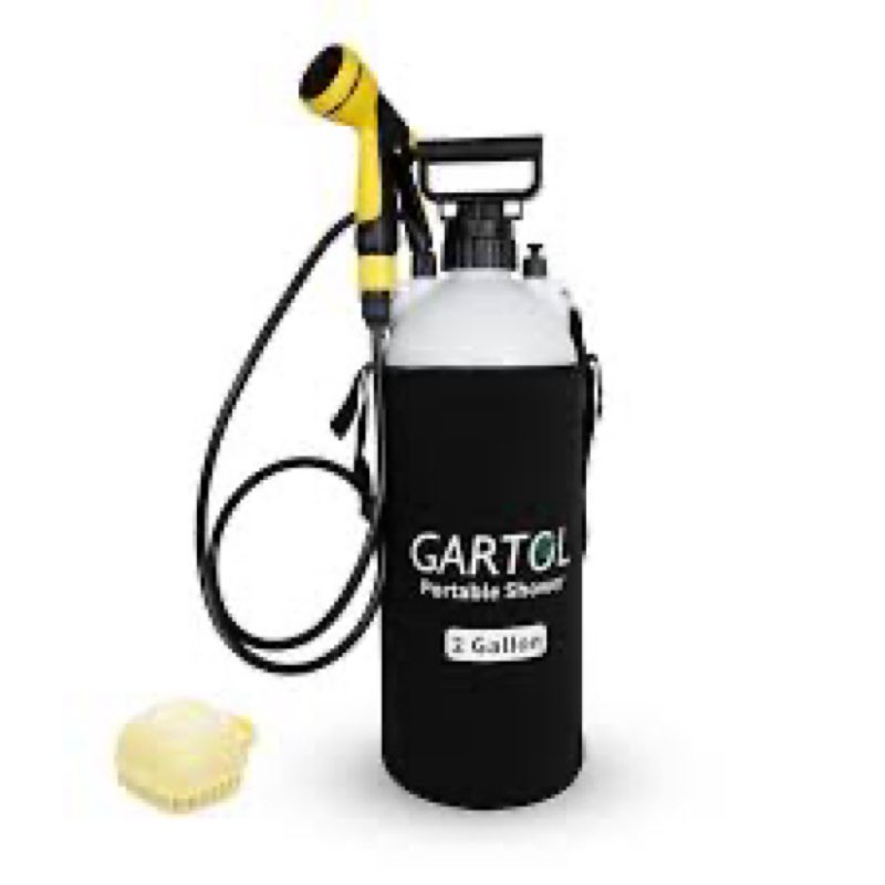 Gartol portable shower 2 gallon