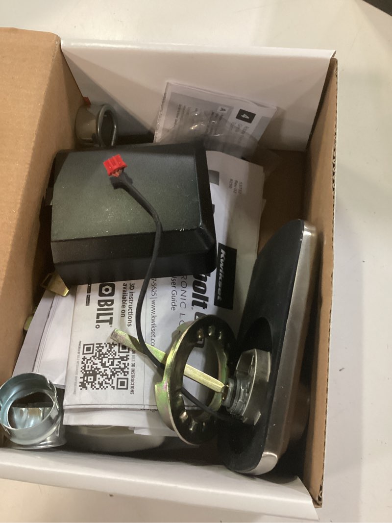 Condition photo showing Good Condition for kwikset powerbolt 250 10-button keypad satin nickel transitional electronic deadbolt door lock