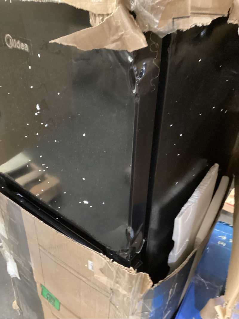 Condition photo showing New/Like New for Midea MERM45S3ABB 4.5 Cu.ft Mini Fridge with Freezer,with Internal Light, Adjustable Thermostat, Reversible Door, Low Noise for Dorm, Office, Bedroom Black Black 4.5 cubic feet