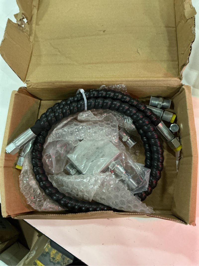 Condition photo showing Good Condition for swivel motor cushion valve mini excavator hydraulic cooler kit with 1/4" hydraulic hoses and m14x1.5 threaded replacement