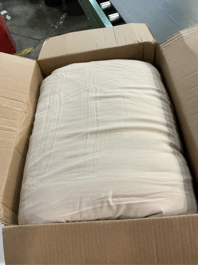 Condition photo showing Good Condition for Bedsure Full Size Comforter Set Khaki, Boho Tufted Bed Set, Checkered Farmhouse Shabby Chic Bedding, 3 Pieces, 1 Plaid Geometric Comforter and 2 Pillow Shams Full 04 - Khaki - Tufted Checkboard