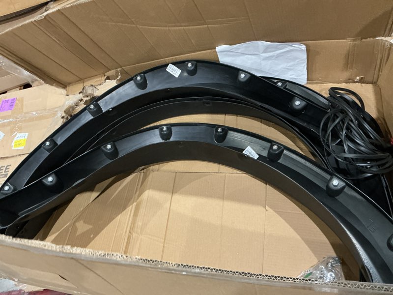 Condition photo showing Good Condition for item similar// pit66 fender flares, textured black wheel cover protector mudguards 4pcs front+rear wheel textured riveted (front+rear)