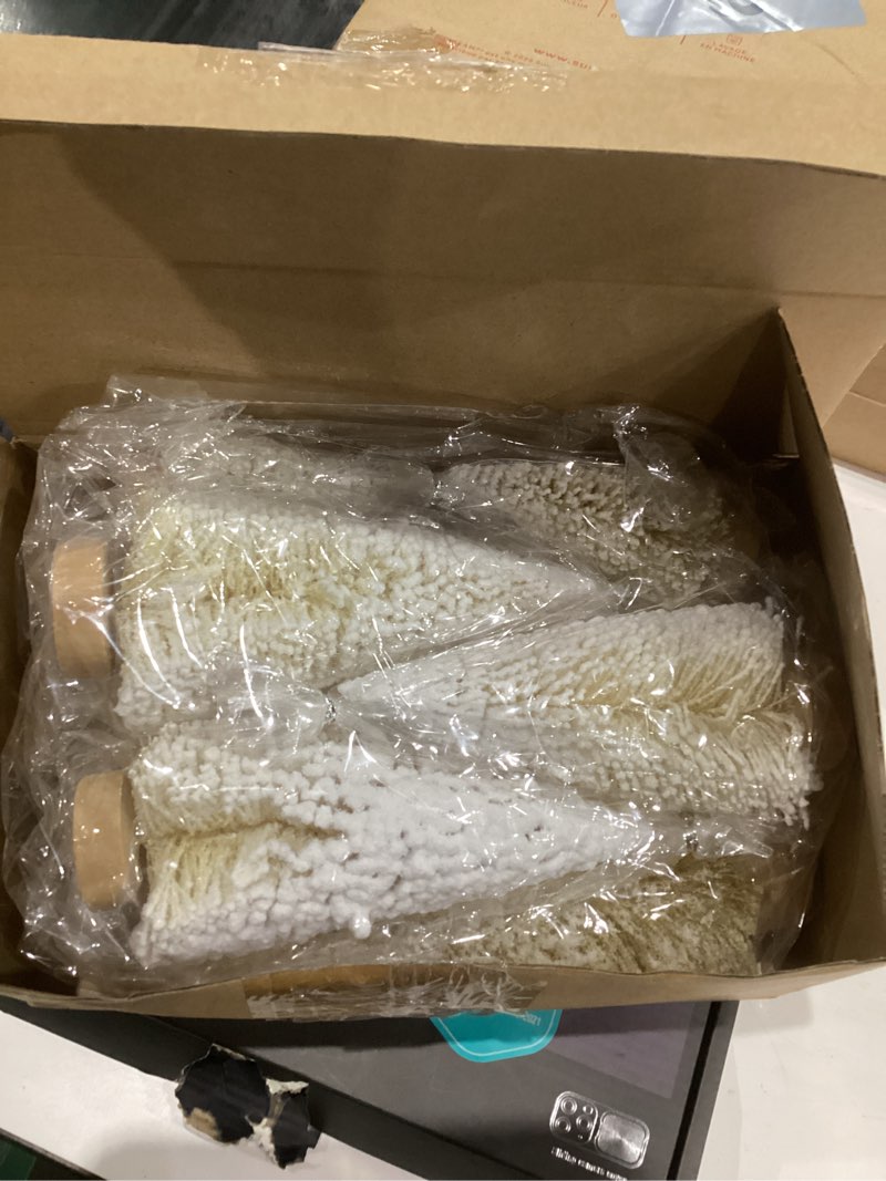 Leyndo white snow flocked christmas trees small decor multiple sizes