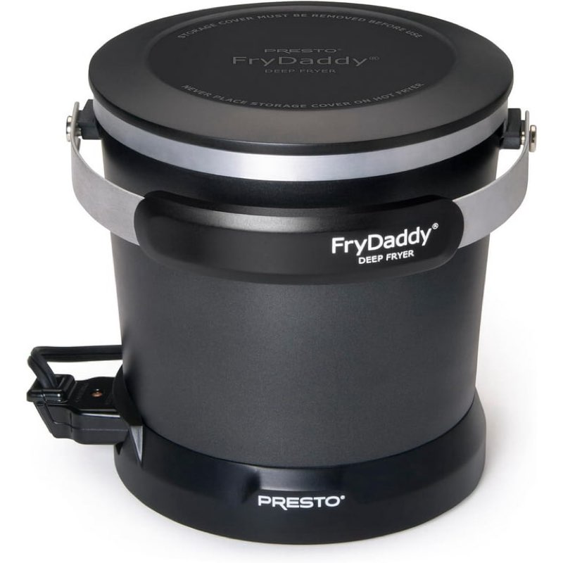 presto frydaddy electric deep fryer,black