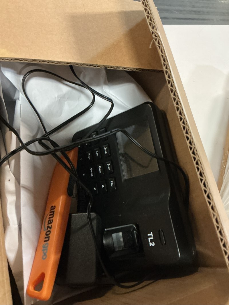 Condition photo showing As Is for biometric time clock for employees, fingerprint & pin standalone punch machine, clock in machine for small business with usb data transfer, no wifi/software/monthly fees