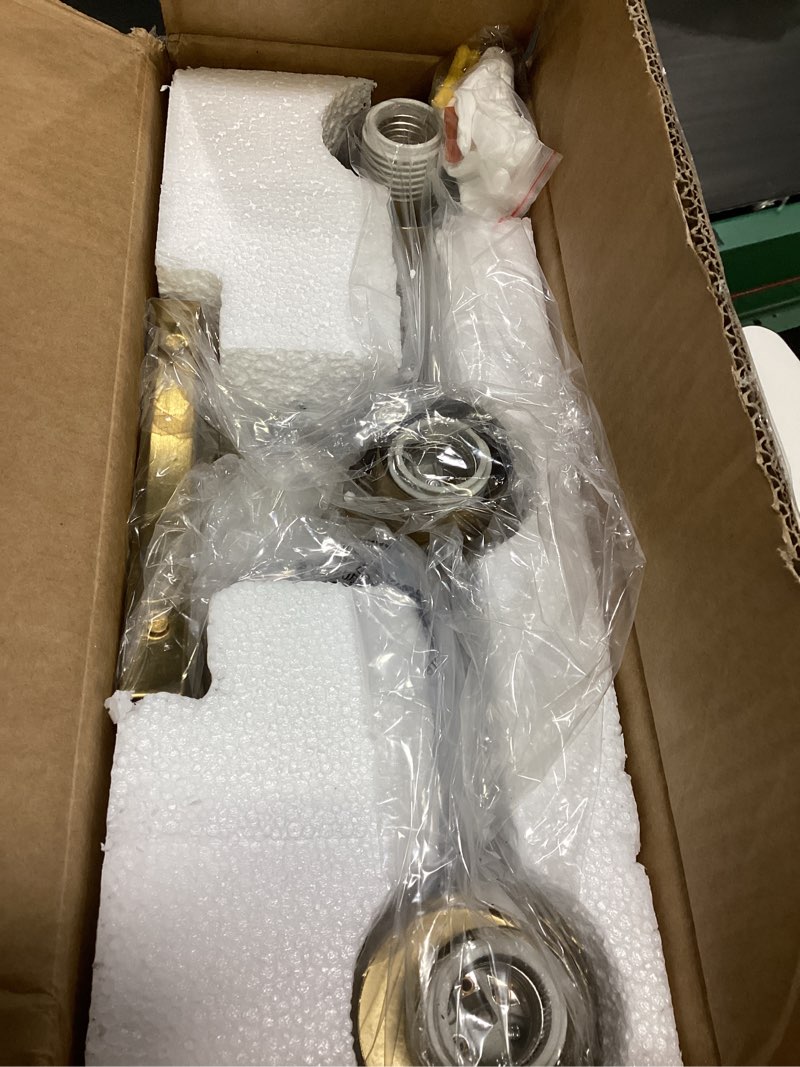 Condition photo showing Good Condition for 3-light bathroom vanity light, modern brushed gold wall lights with clear glass shades, bathroom wall sconce lamp for mirror living room bedroom hallway 3 light gold-small
