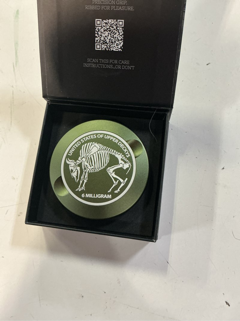 Condition photo showing Good Condition for buffalo | metal container for zyn, premium aluminum can & rugged pouch holder | extra capacity, knurled grip & used pouch storage | edc (military green)