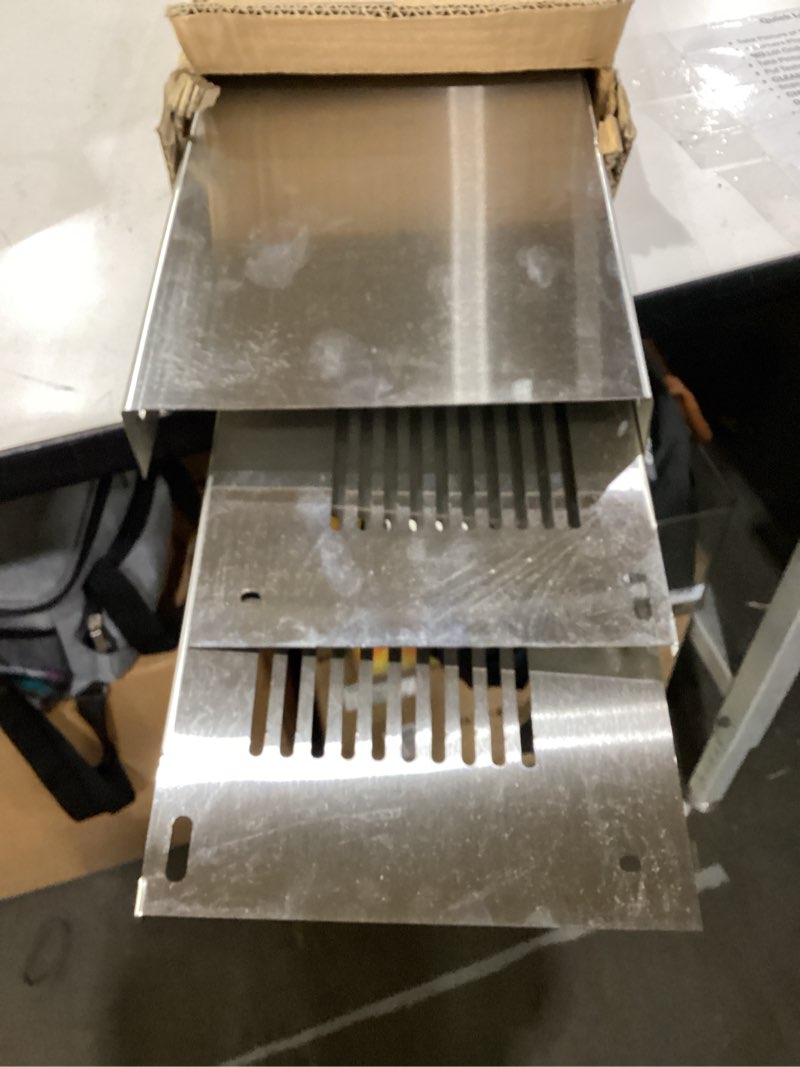 Condition photo showing Good Condition for 31.5" x 8" x 6.7" stainless steel range hood chimney extension, wall vent extender & duct cover silver 31.5 "h
