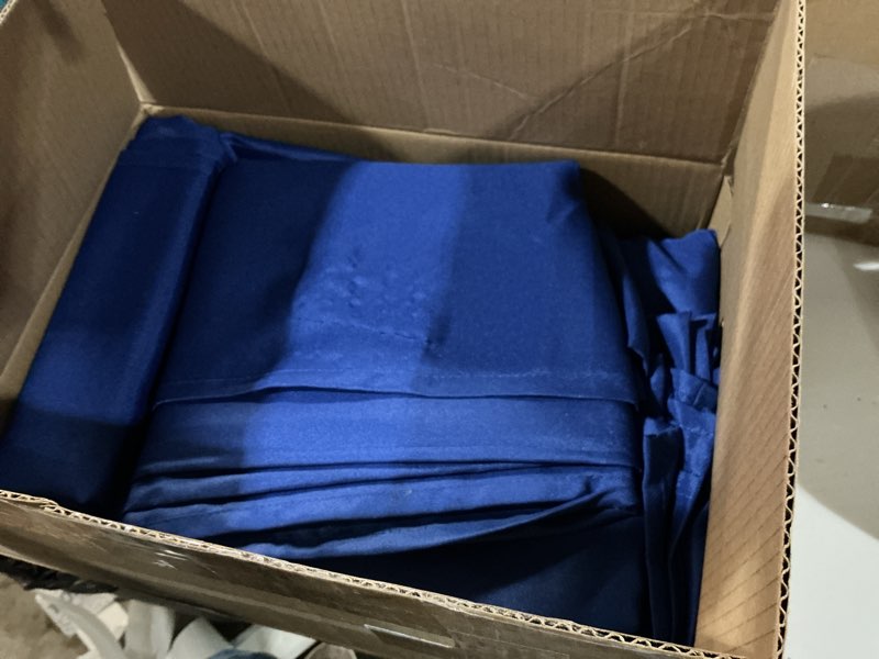 Condition photo showing Good Condition for sancua royal blue tablecloth for 8 foot rectangle tables, 6 pack - 60x120 inch - washable fabric table cloth, reusable polyester table covers for wedding party, banquet, independence day, july 4th royal blue 6 pack 60x120 inch, rectangle