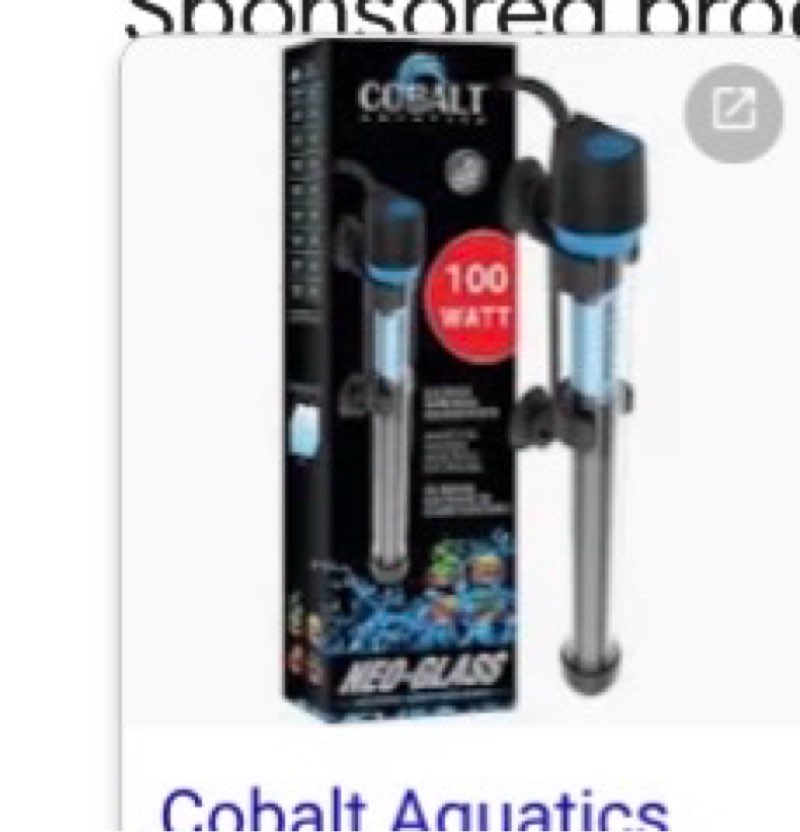Cobalt Aquatics Neo-Glass Aquarium Heater 100W
