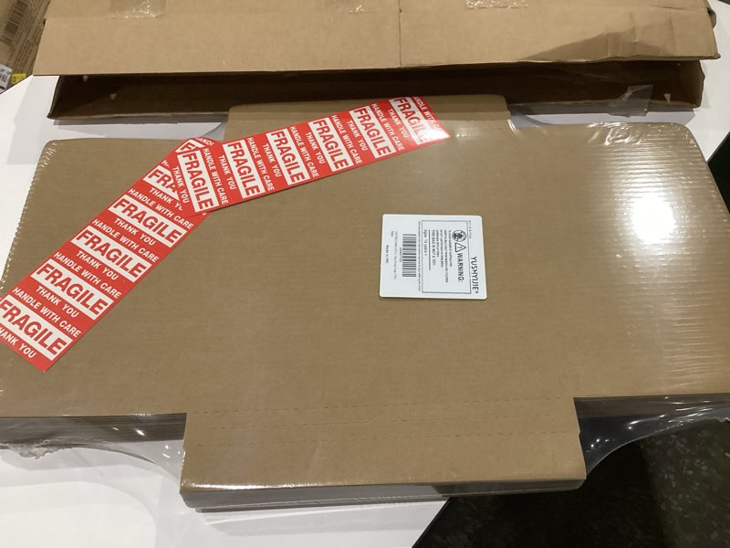 Condition photo showing New/Like New for Vinyl Record Shipping Boxes, 12.8"L x 12.8"W x 1"H LP Album Mailer Boxes for Packing, Moving, Storage, Easy Fold Cardboard Boxes with Fragile Stickers, 20 Pack