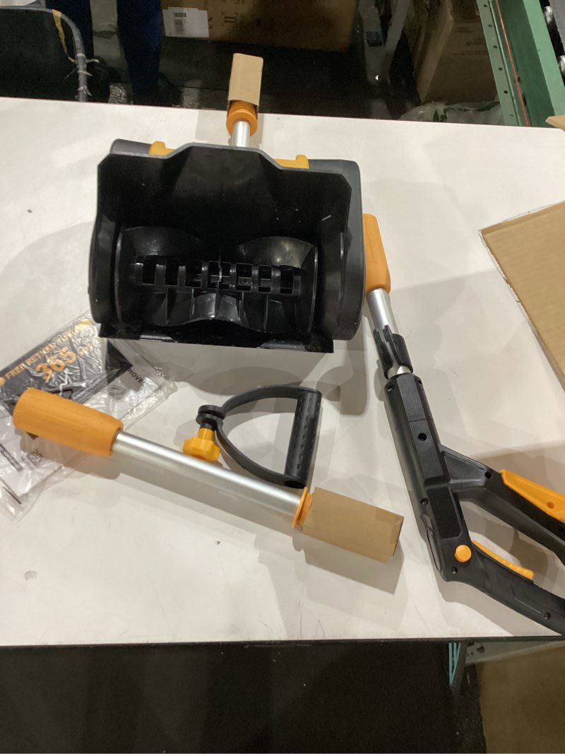 Condition photo showing As Is for Cordless Snow Shovel Compatible with DeWalt 20V MAX Battery (Tool Only), 11\" Lightweight Electric Snow Blower with 20FT Max Throw & Adjustable Handle, Snow Thrower for Driveway, Deck, Patio & Steps… Not Tested 