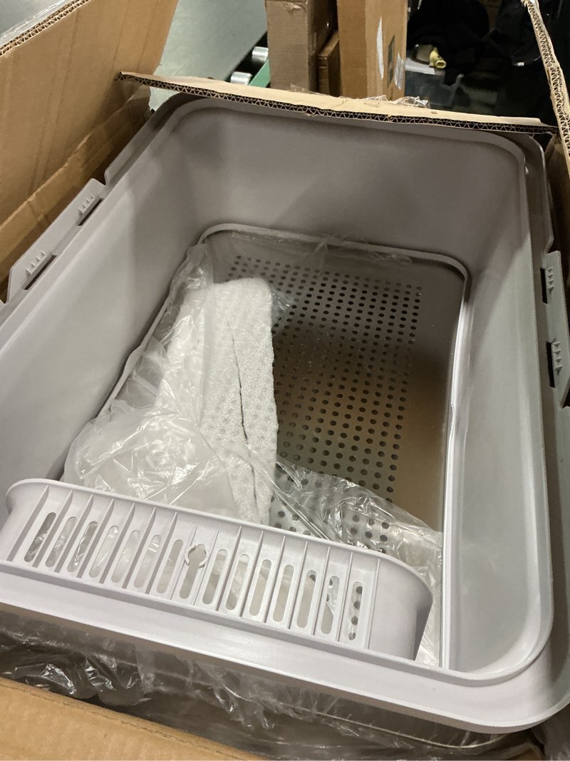 Condition photo showing Good Condition for 23.6x16x12'' Sifting Litter Box with 2 Drawers, Stainless Steel Drawer Litter Box with 6'' Lid & Metal Scoop, XL Cat Litter Tray, Odor-Control & Saves Clean Time, Fits Most Cats 23.6''x16''x12'' Sifting Litter Box with Drawer