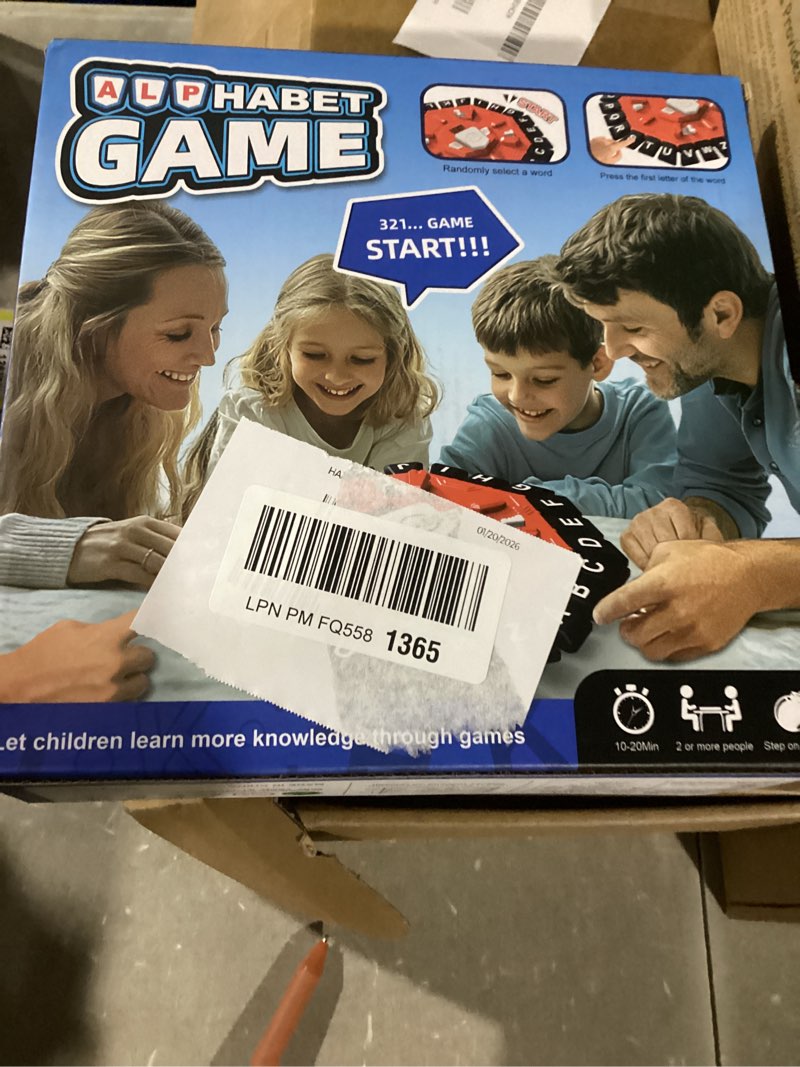 Condition photo showing Good Condition for Word Game Family Board Games with Display Timer and 2 Modes, The Fast-Paced 24 Letters Pressing Games, Learning Word Game for Kids & Adults, 2-8 Players, 15-20 Minute Play Time