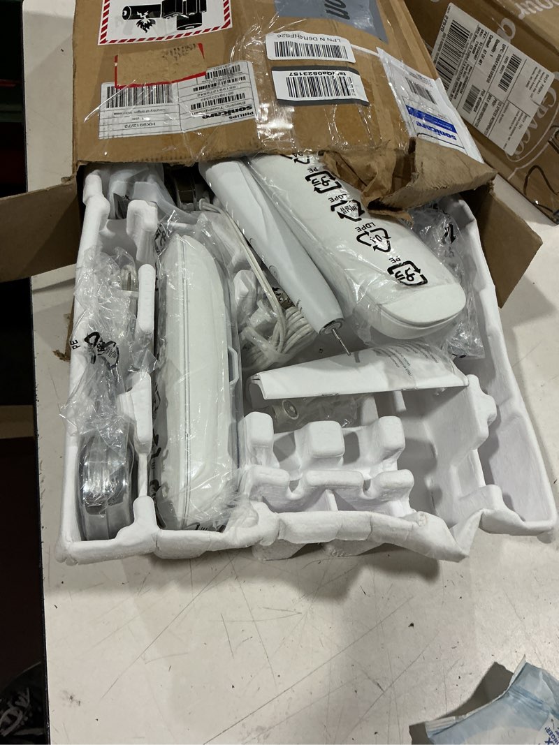 Condition photo showing As Is for philips sonicare diamondclean 9000 electric toothbrush - sonic toothbrush with app, pressure sensor, 12 brushing settings, replacement reminder, charging travel case, white & pink, 2-pack, hx9912/72 rose and white 1 count (pack of 2)